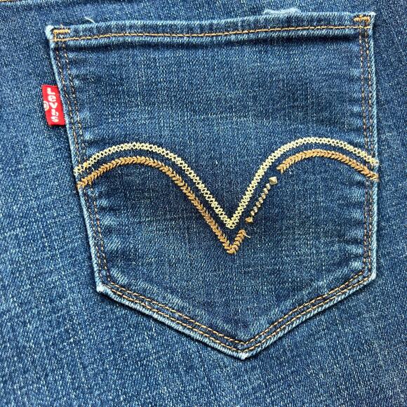 Levi's 529 Jeans Women's 12M Blue Dark Wash Curvy Bootcut Normcore Mom Jeans - Picture 2 of 15